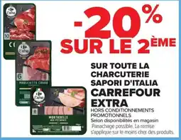 Carrefour Market Sur toute la charcuterie sapori d'italia carrefour extra offre