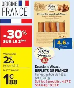 Carrefour Market Knacks d'alsace reflets de france offre
