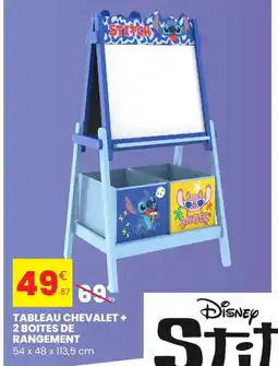 Stokomani Tableau chevalet + 2 boites de rangement offre