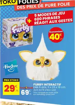 Stokomani HASBRO Furby interactif offre