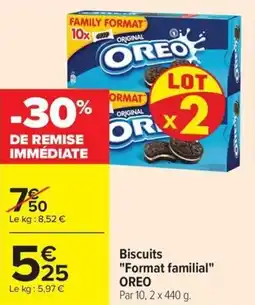 Carrefour Market Biscuits format familial oreo offre