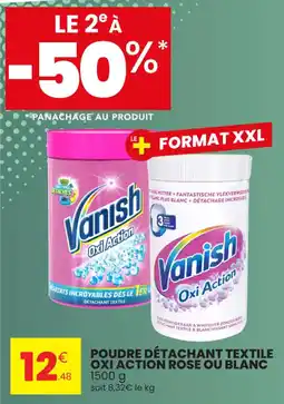 Stokomani VANISH Poudre détachant textile oxi action rose ou blanc offre