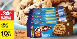 Carrefour Market Biscuits granola maxi format lu offre