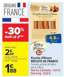 Carrefour Market Reflets de france - knacks d'alsace offre