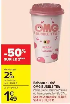 Carrefour Market Omg - boisson au thé offre