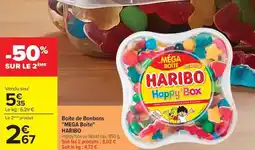 Carrefour Market Boite de bonbons mega boîte haribo offre
