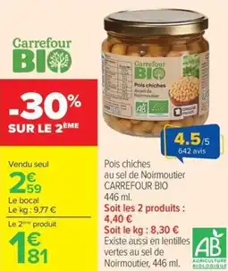 Carrefour Market Pois chiches offre