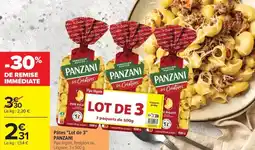 Carrefour Market Pâtes lot de 3 panzani offre