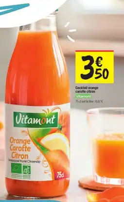 Les Comptoirs de la Bio VITAMONT Cocktail orange carotte citron offre