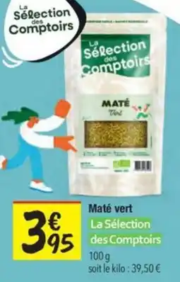 Les Comptoirs de la Bio Maté vert offre
