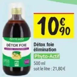 Les Comptoirs de la Bio PHYTO-ACTIF Détox foie élimination offre