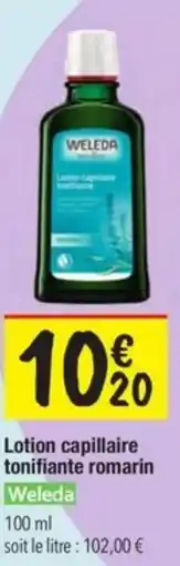 Les Comptoirs de la Bio WELEDA Lotion capillaire tonifiante romarin offre
