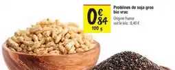 Les Comptoirs de la Bio Protéines de soja gros bio vrac offre