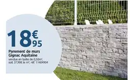 Mr Bricolage Parement de murs Gignac Aquitaine offre