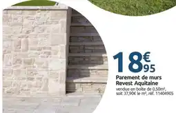 Mr Bricolage Parement de murs Revest Aquitaine offre