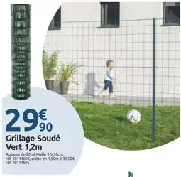 Mr Bricolage Grillage Soudé Vert 1,2m offre