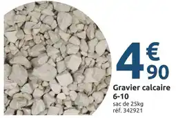 Mr Bricolage Gravier calcaire 6-10 offre