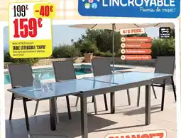 L'incroyable Table extensible 'capri' offre