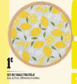 L'incroyable Set de table frutela offre