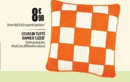 L'incroyable Coussin tufte damier lizzie' offre