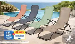 L'incroyable Chaise longue 'siesta offre