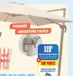 L'incroyable Parasol deporte 'roma offre