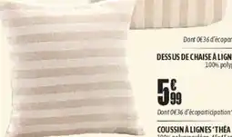 L'incroyable Coussin à lignes 'théa offre