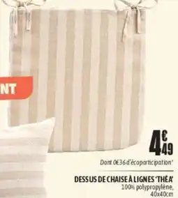 L'incroyable Dessus de chaise à lignes 'thea' offre