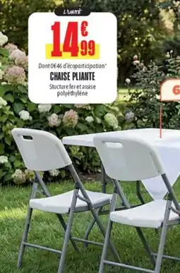L'incroyable Chaise pliante offre