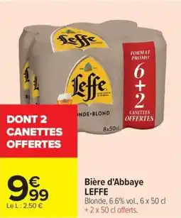 Carrefour Market Bière d'abbaye leffe offre