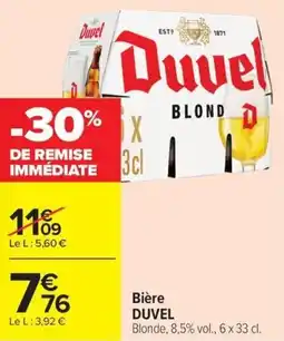 Carrefour Market Bière duvel offre