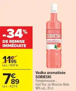 Carrefour Market Vodka aromatisée sobieski offre