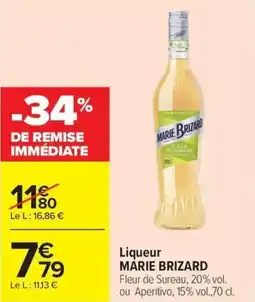Carrefour Market Liqueur marie brizard offre