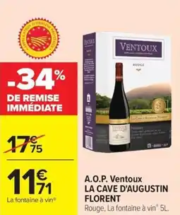 Carrefour Market A.o.p. ventoux la cave d'augustin florent offre