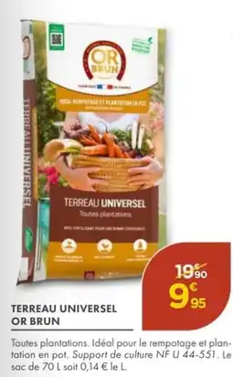 Point Vert OR BRUN Terreau universel offre