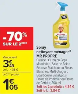 Carrefour Market Spray nettoyant ménager mr propre offre