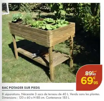 Bac potager sur pieds
