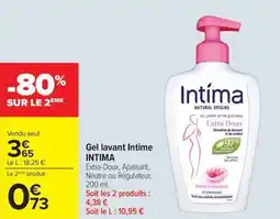 Carrefour Market Gel lavant intime intima offre