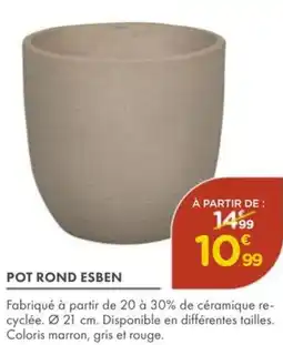 Point Vert Pot rond esben offre