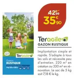 Point Vert TERAGILE Gazon rustique offre