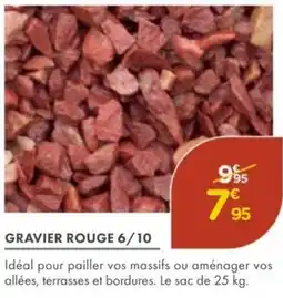 Point Vert Gravier rouge 6/10 offre