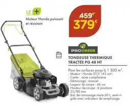 Point Vert PROGREEN Tondeuse thermique tractée pg 48 ht offre