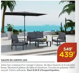 Point Vert Salon de jardin jao offre