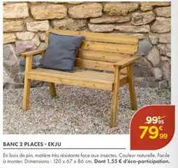 Point Vert Banc 2 places - ekju offre