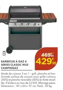 Point Vert Barbecue à gaz 4 series classic wld campingaz offre
