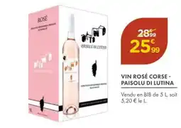 Point Vert PAISOLU DI LUTINA Vin rosé corse offre