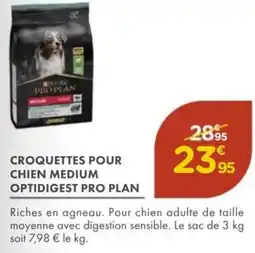 Point Vert Croquettes pour chien medium optidigest pro plan offre