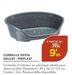 Point Vert FERPLAST Corbeille siesta deluxe offre