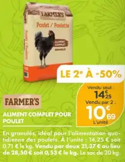 Point Vert Aliment complet pour poulet offre