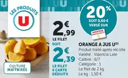 Maximarché Orange a jus u offre